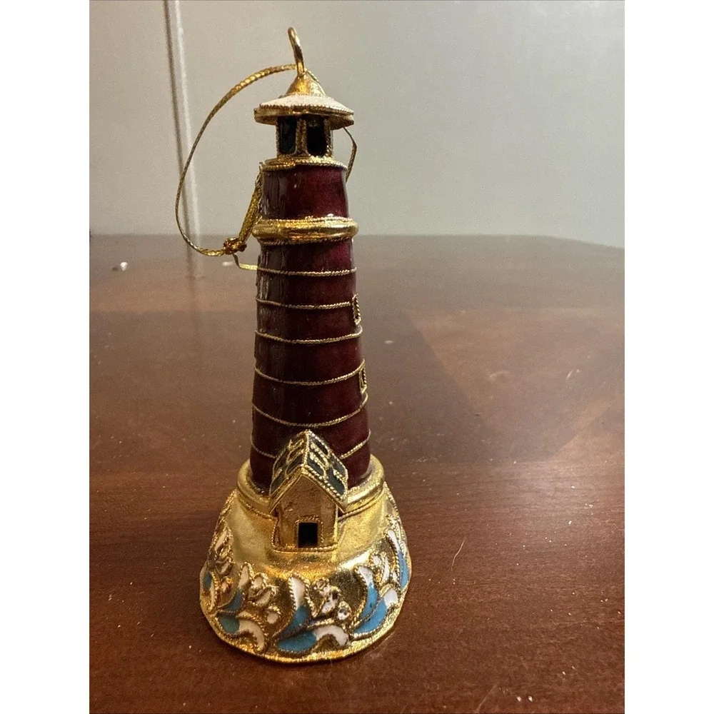 Vintage‎ Cloisonné Lighthouse Ornament Nautical